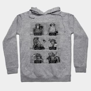 Mugshots monkeys Hoodie